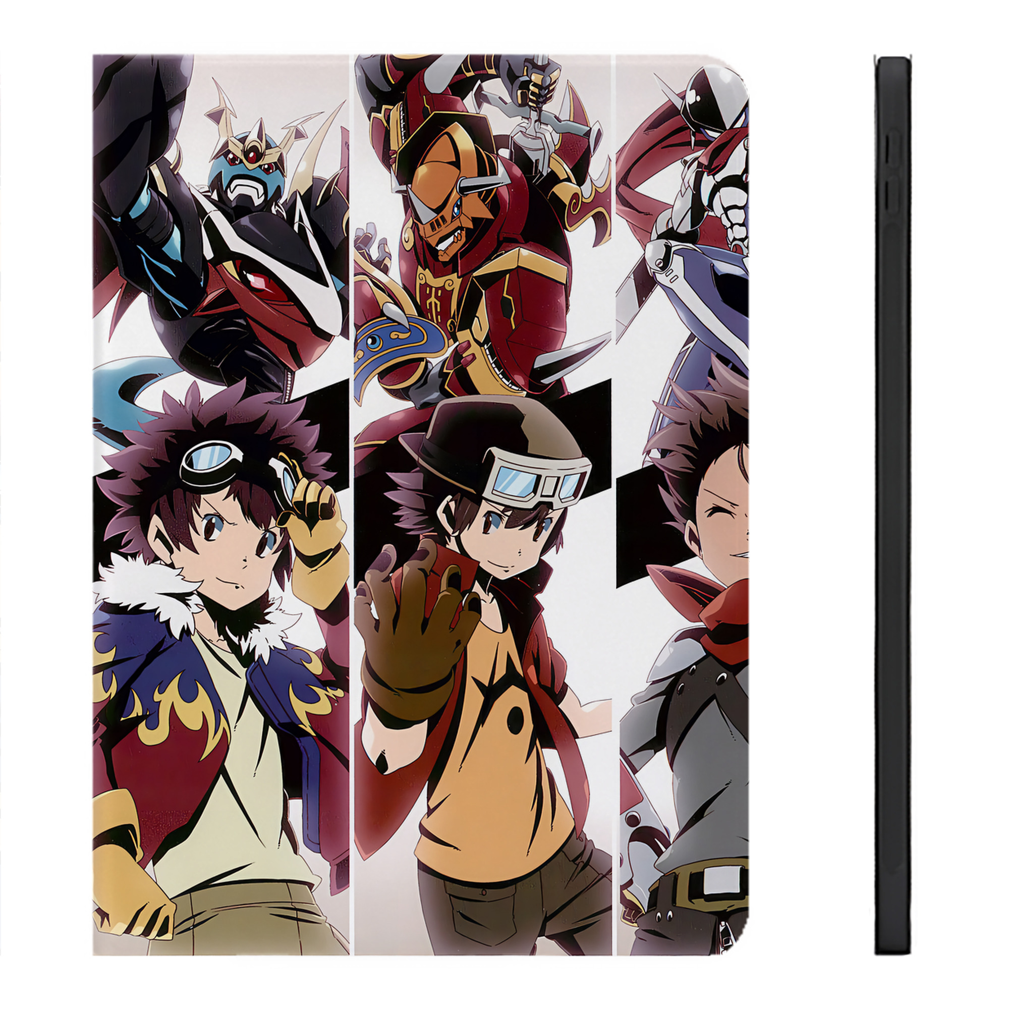 （画像用） Digimon デジタルモンスター/デジモン IPadケース ペンホルダー付き ブックスタイルデザイン